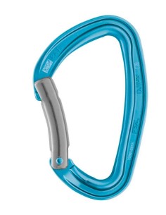 Mosquetones Sin Seguro Petzl Djinn Curvo Azul