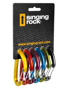 Mosquetones Sin Seguro Singing Rock Vision 6 Pack