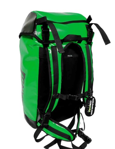 Espalda de mochila caverland verde 45l.