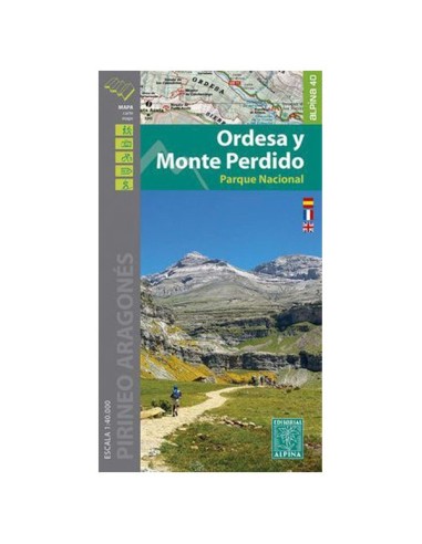 Mapas de excursionismo Alpina Ordesa y monte perdido 1:40