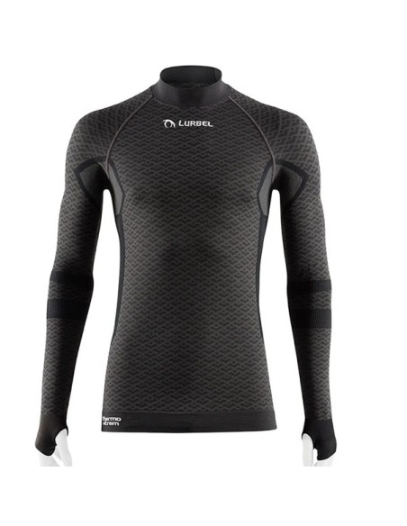 Ropa térmica Lurbel Volcano manga larga gris oscuro negro