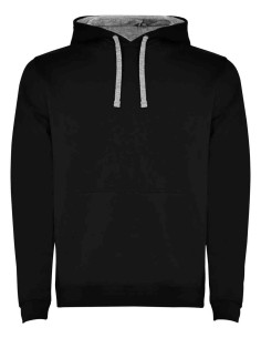 Sudaderas Roly Urban Capucha Negro/Gris