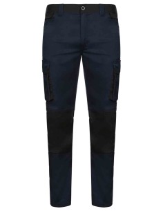 Pantalones de trabajo Velilla Pantalon Stretch Bicolor Azul