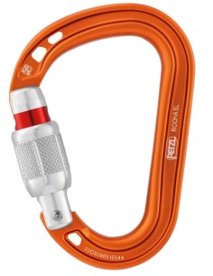 Mosquetones Rosca Petzl Mosqueton Rocha Naranja