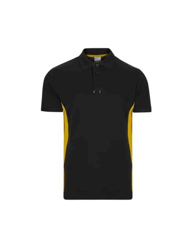 Camisetas Velilla Polo MC Negro/Amarillo