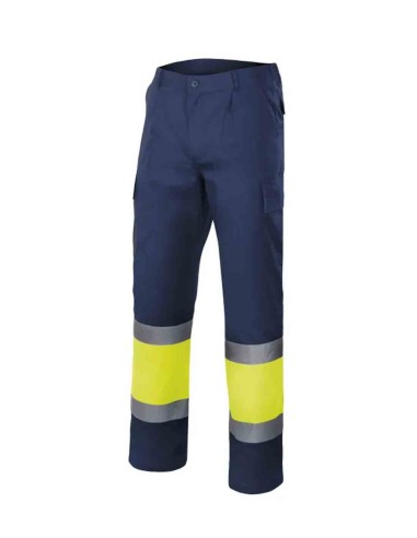 Pantalones de trabajo Velilla Pantalon Bicolor Azul