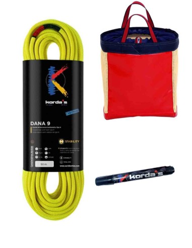 Packs barrancos Pack Kordas Dana 9 50m + Rotulador + Divider