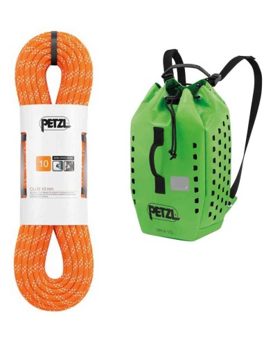 Packs barrancos Pack Petzl Cuerda Club 10 50M + Saca Yara 15L