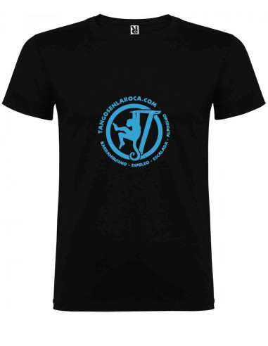 Camisetas Tangos en la roca Camiseta Negra con Logo