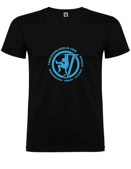 Camisetas Tangos en la roca Camiseta Negra con Logo