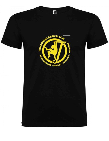 Camisetas Tangos en la roca Camiseta Negra con Logo