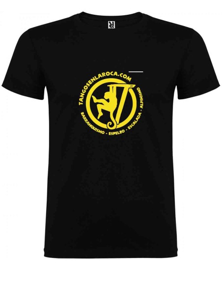 Camisetas Tangos en la roca Camiseta Negra con Logo