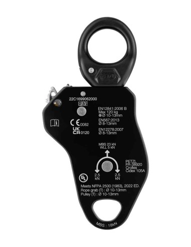Placas y poleas Petzl Pro Traxion 2025