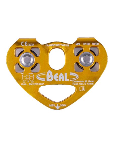 Placas y poleas Beal Polea Transf`air Twin B
