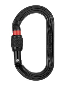 Mosquetones Acero Petzl Mosqueton Rosca Oxan Negro